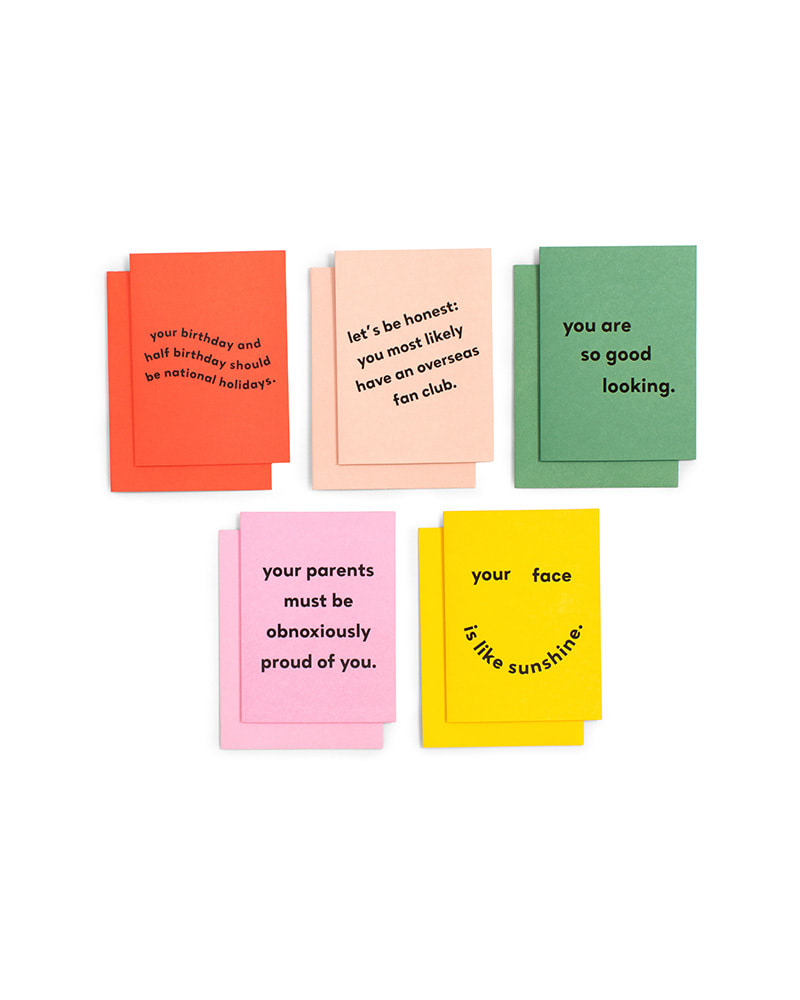 Greeting Card Set - Compliments