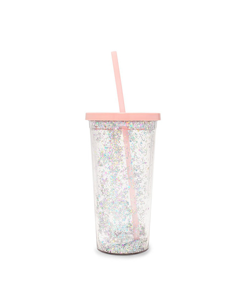 Deluxe Sip Sip Tumbler With Straw - Glitter Bomb