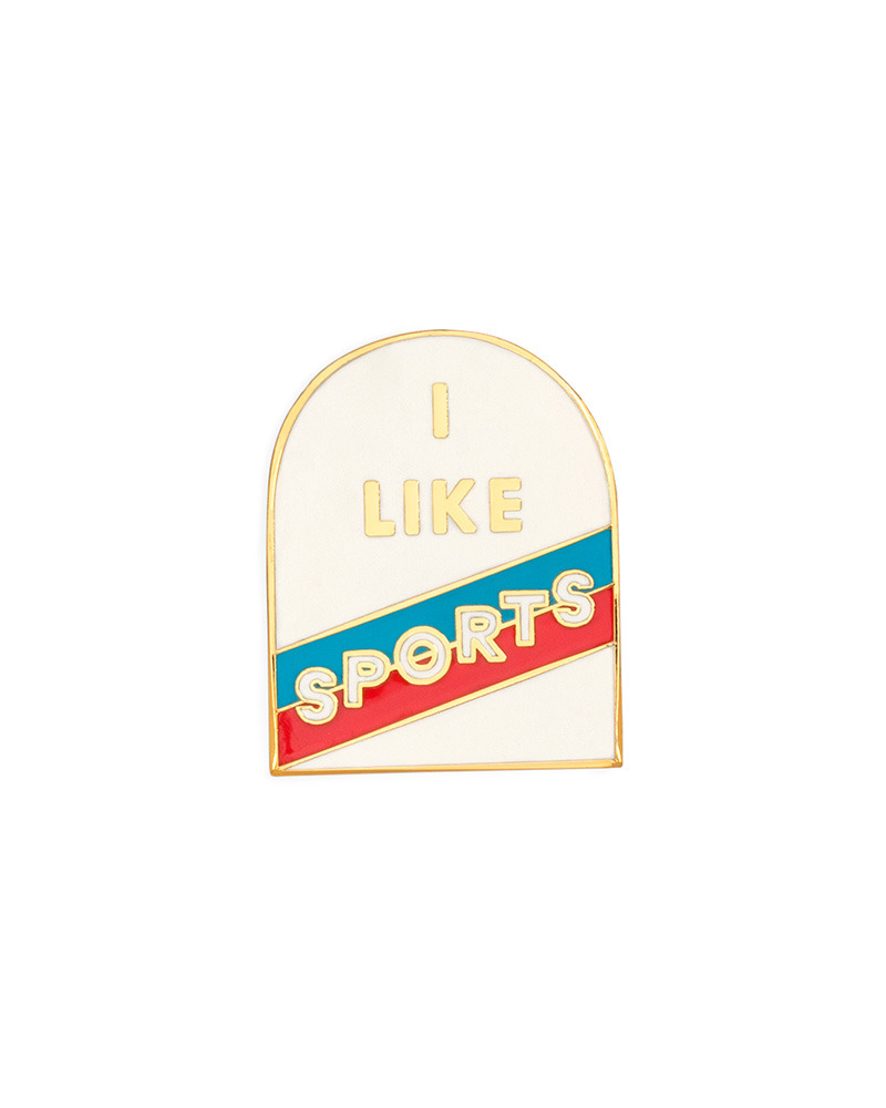 Enamel Pin, I Like Sports