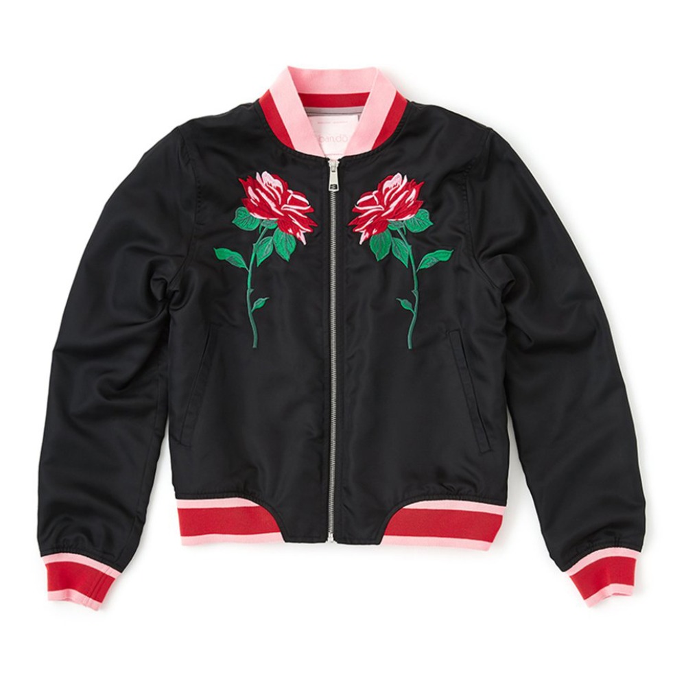 rose bomber jacket