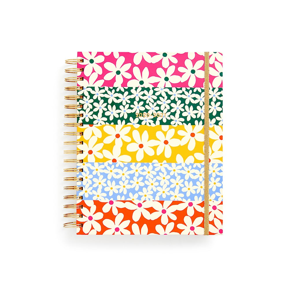 LARGE 17-MONTH ACADEMIC PLANNER - DAISIES