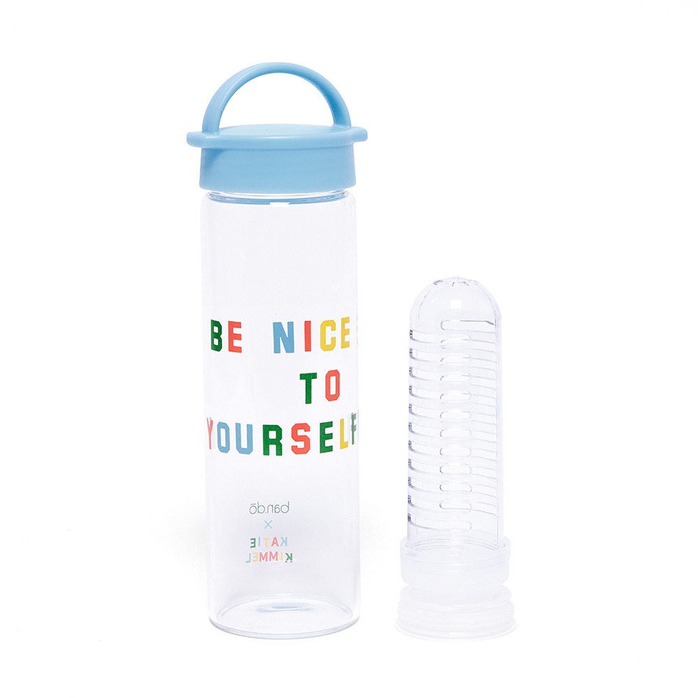 BRIGHTEN UP INFUSER WATER BOTTLE - BE NICE TO YOURSELF