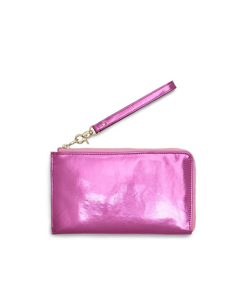 Getaway Travel Wallet - Metallic Pink