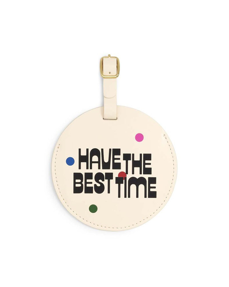 Circle Luggage Tag - Best Time
