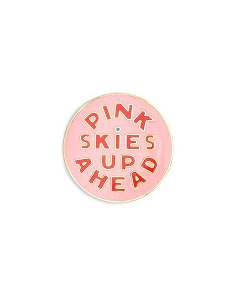 Enamel Pin, Pink Skies Up Ahead