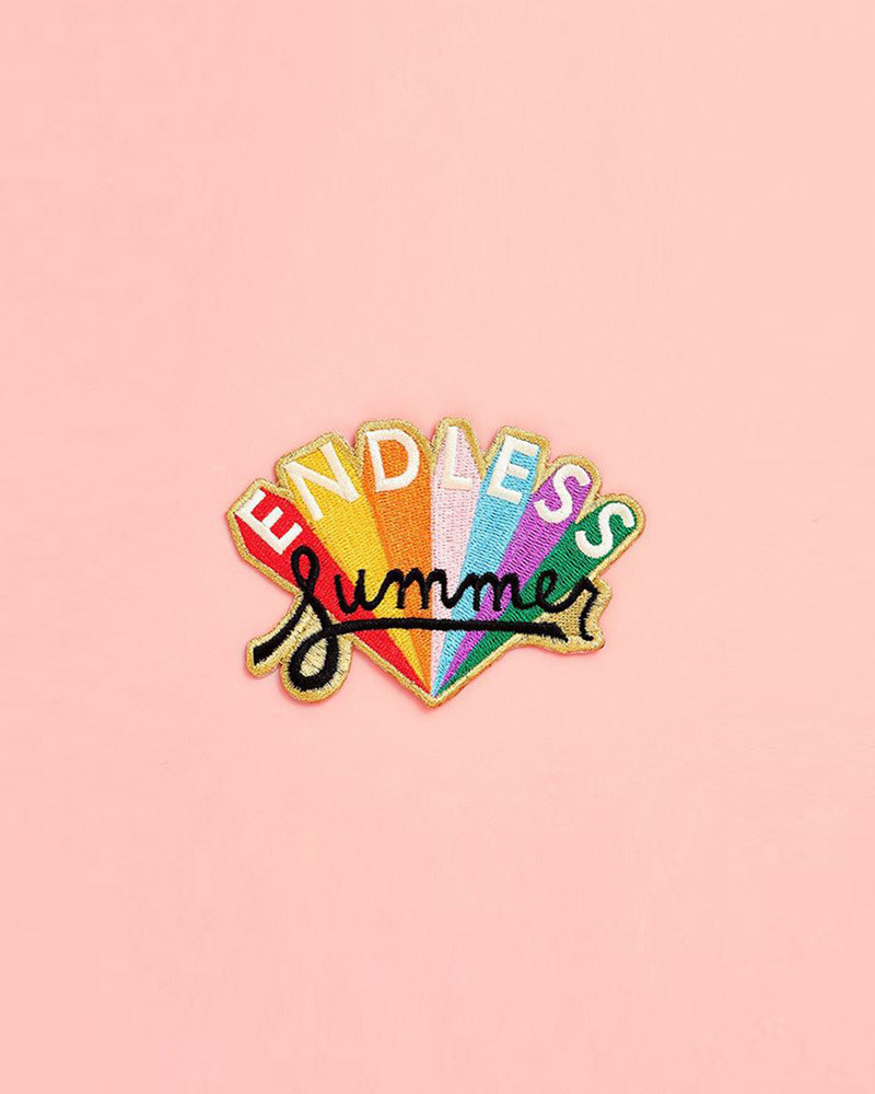 embroidered patch - endless summer
