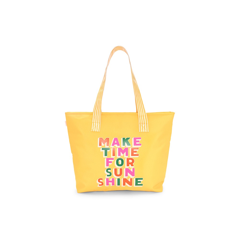 DELUXE TOTE BAG - MAKE TIME FOR SUNSHINE